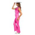 Pink-Silver-White - Side - Barbie Womens-Ladies Cowgirl Costume Set