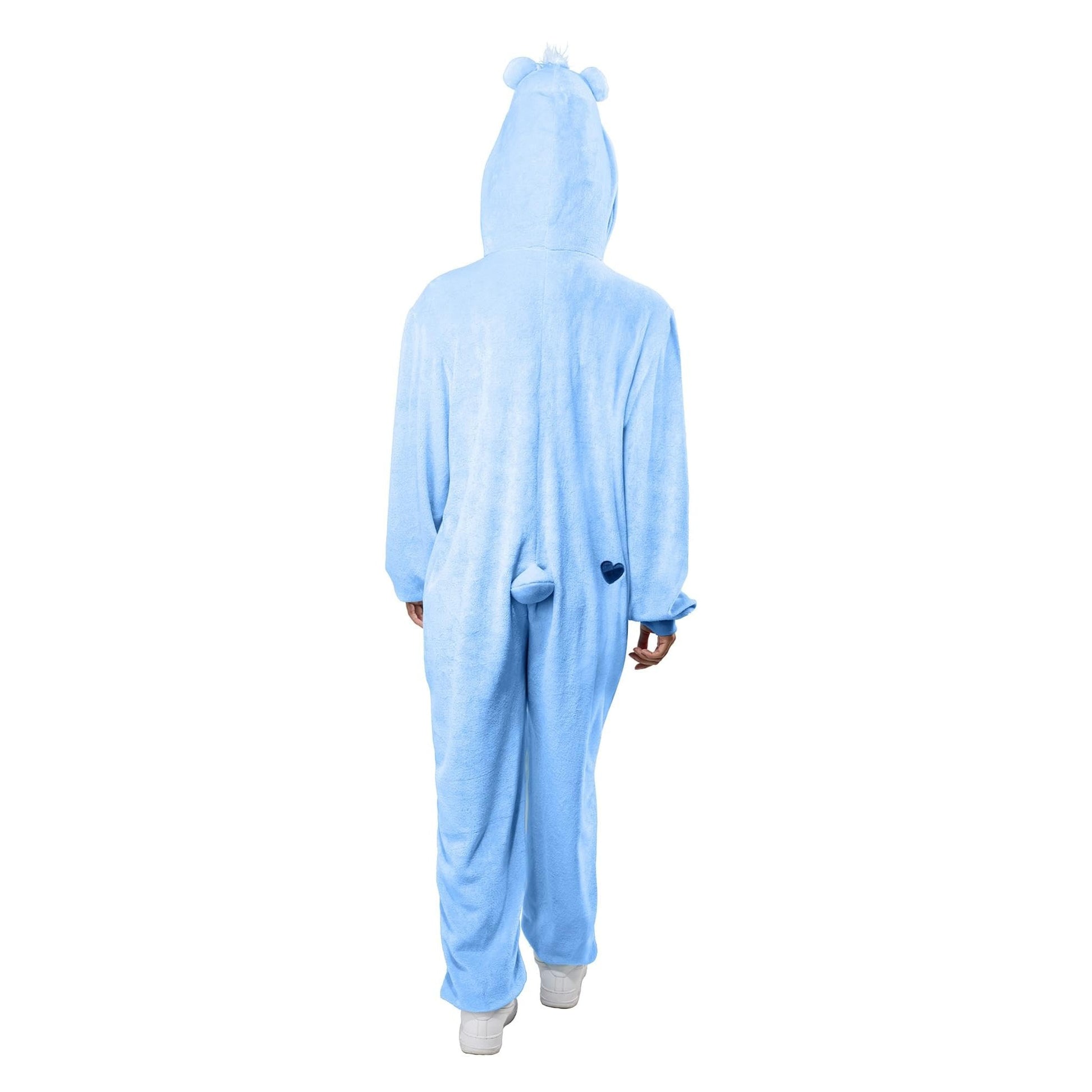 Blue - Back - Care Bears Adults Unisex Grumpy Bear Costume