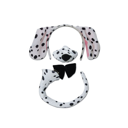 White-Black - Front - Rubies Dalmatian Sounds Headband Set