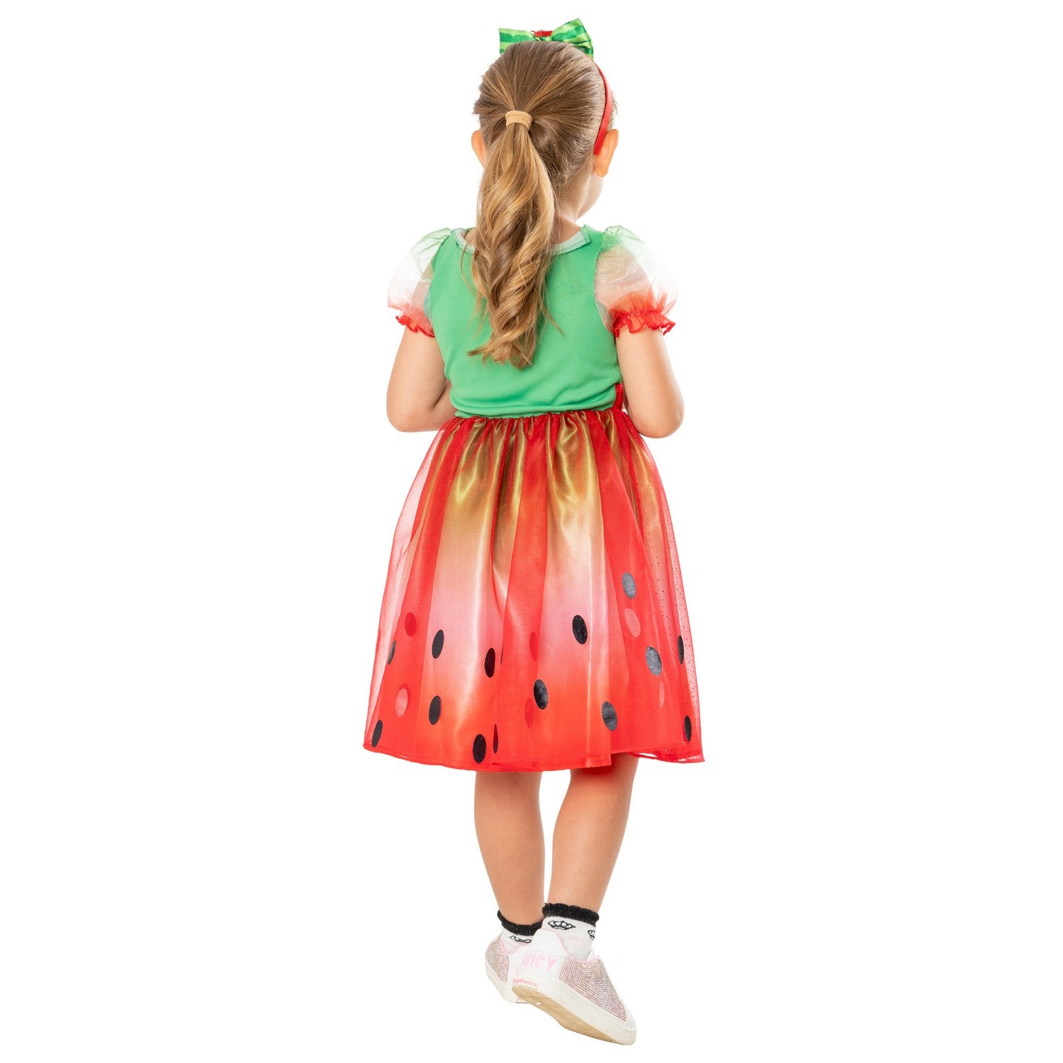 Red-Green-Black - Back - Cocomelon Girls Costume Dress