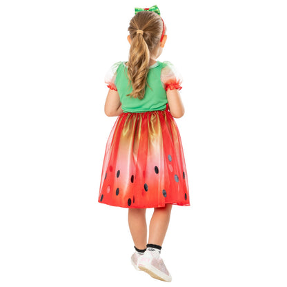Red-Green-Black - Back - Cocomelon Girls Costume Dress