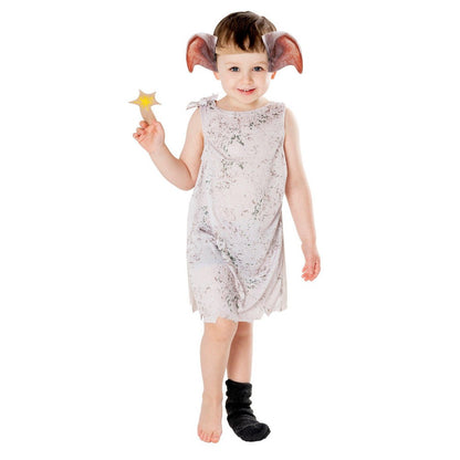 Cream-Black - Front - Harry Potter Childrens-Kids Dobby Costume