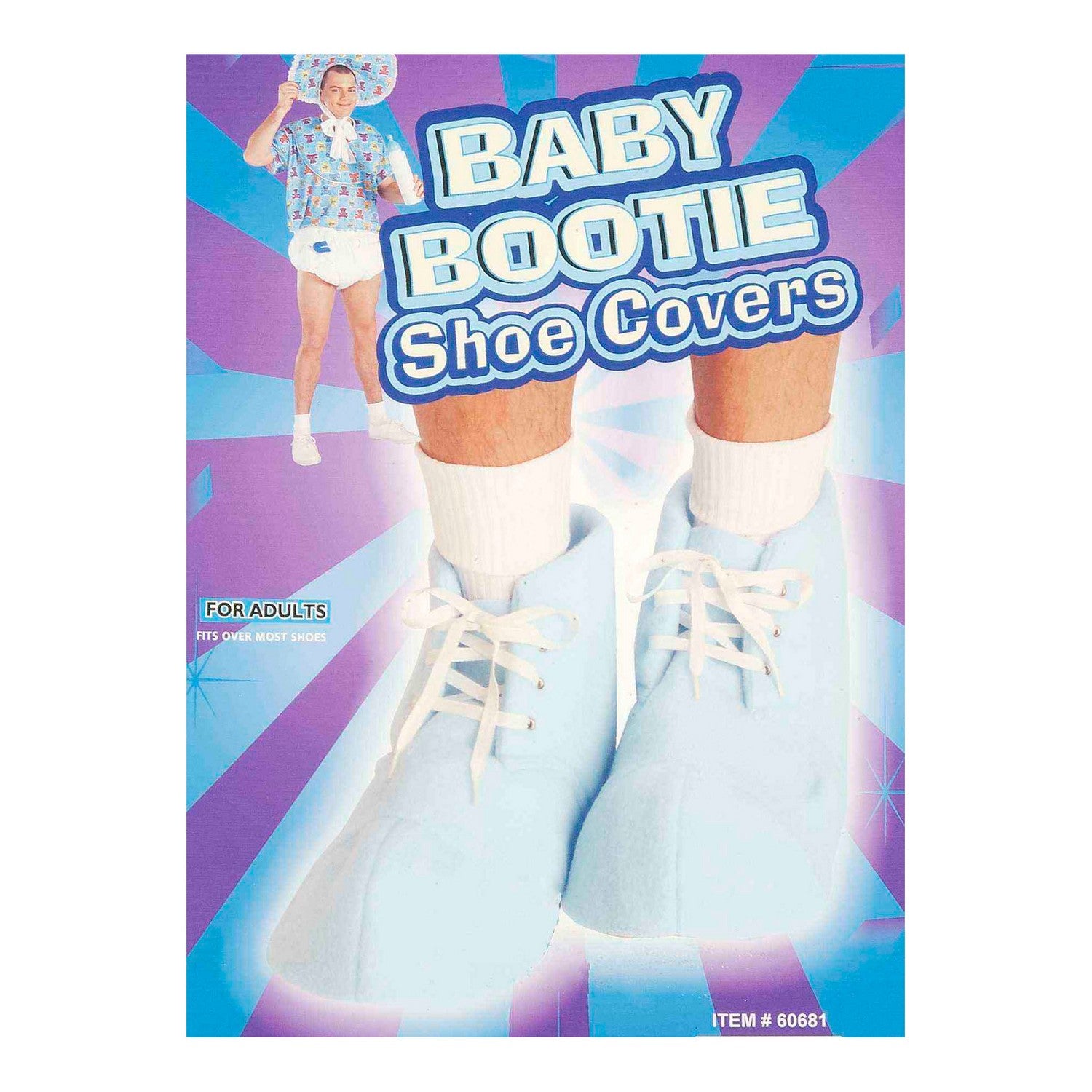 Blue - Front - Bristol Novelty Unisex Adult Baby Bootie Costume Shoe Cover