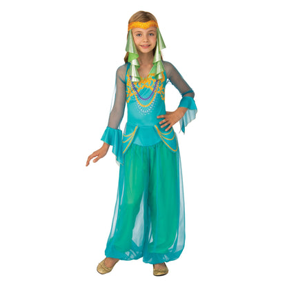 Blue-Yellow-Purple - Front - Bristol Novelty Girls Arabian Dancer Costume