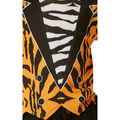 Orange-Black-White - Side - Bristol Novelty Childrens-Kids Mr Tiger Costume
