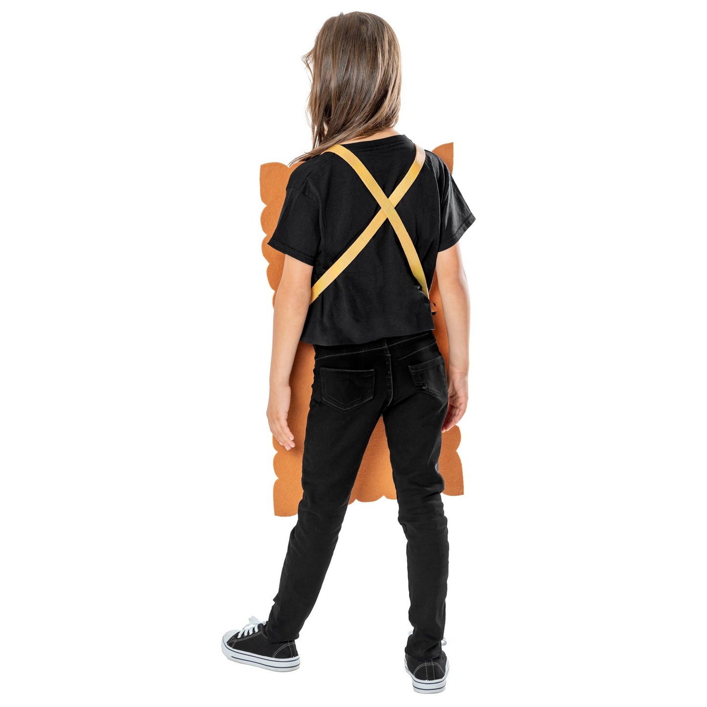 Gold-Black - Back - Willy Wonka & The Chocolate Factory Childrens-Kids Golden Ticket Tabard