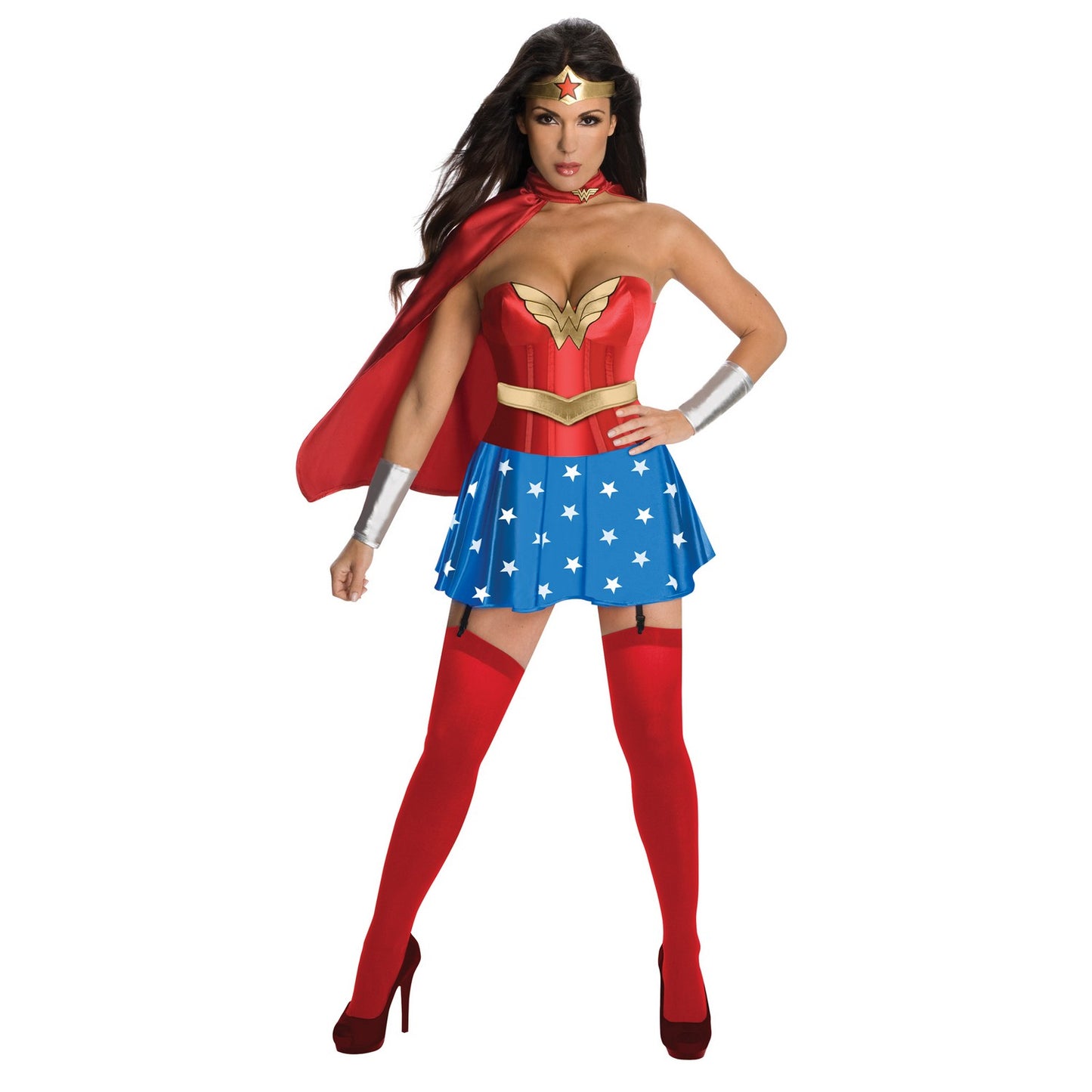 Red-Blue-Gold - Front - Wonder Woman Womens-Ladies Costume