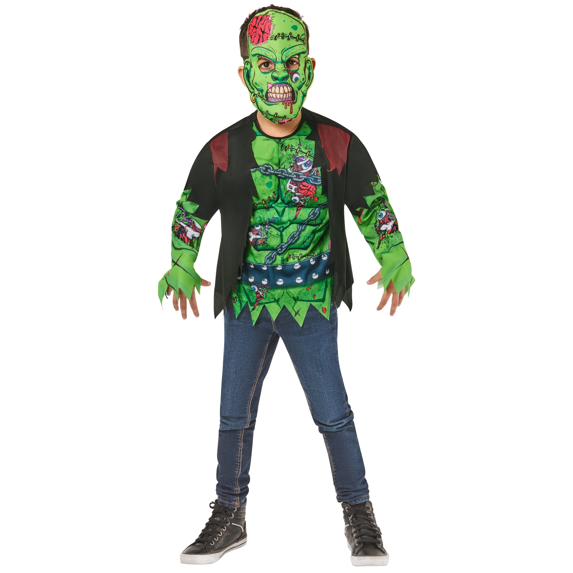Multicoloured - Side - Bristol Novelty Childrens-Kids Frankenstein Costume