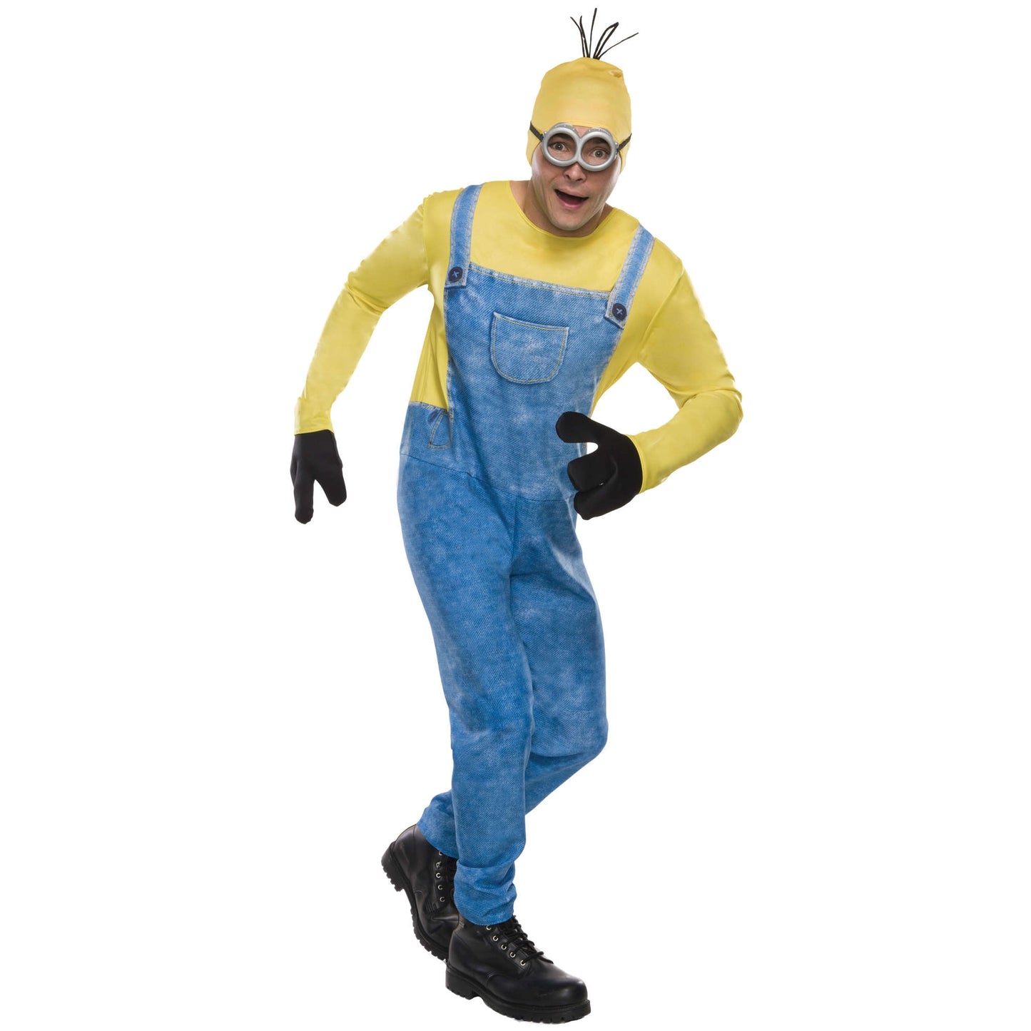 Blue-Yellow - Front - Minions Mens Kevin Costume