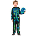 Black-Green - Pack Shot - Bristol Novelty Childrens-Kids Skeleton Neon Costume