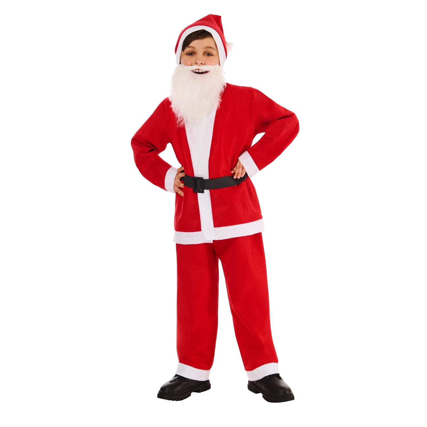 Red-White - Front - Rubies Childrens-Kids Santa Costume