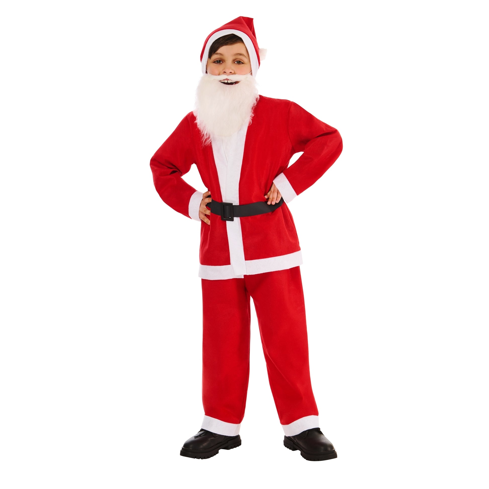 Red-White - Front - Rubies Childrens-Kids Santa Costume