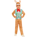 Brown-Blue-Pink - Front - Bristol Novelty Childrens-Kids Rabbit Costume Set