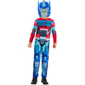 Blue-Red - Front - Transformers Childrens-Kids Earth Spark Optimus Prime Costume Set