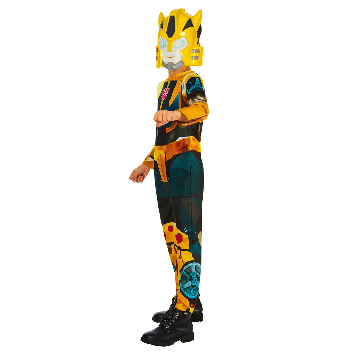Multicoloured - Side - Transformers Childrens-Kids Earth Spark Bumblebee Costume Set