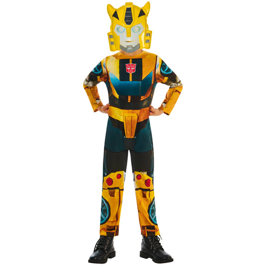 Multicoloured - Front - Transformers Childrens-Kids Earth Spark Bumblebee Costume Set