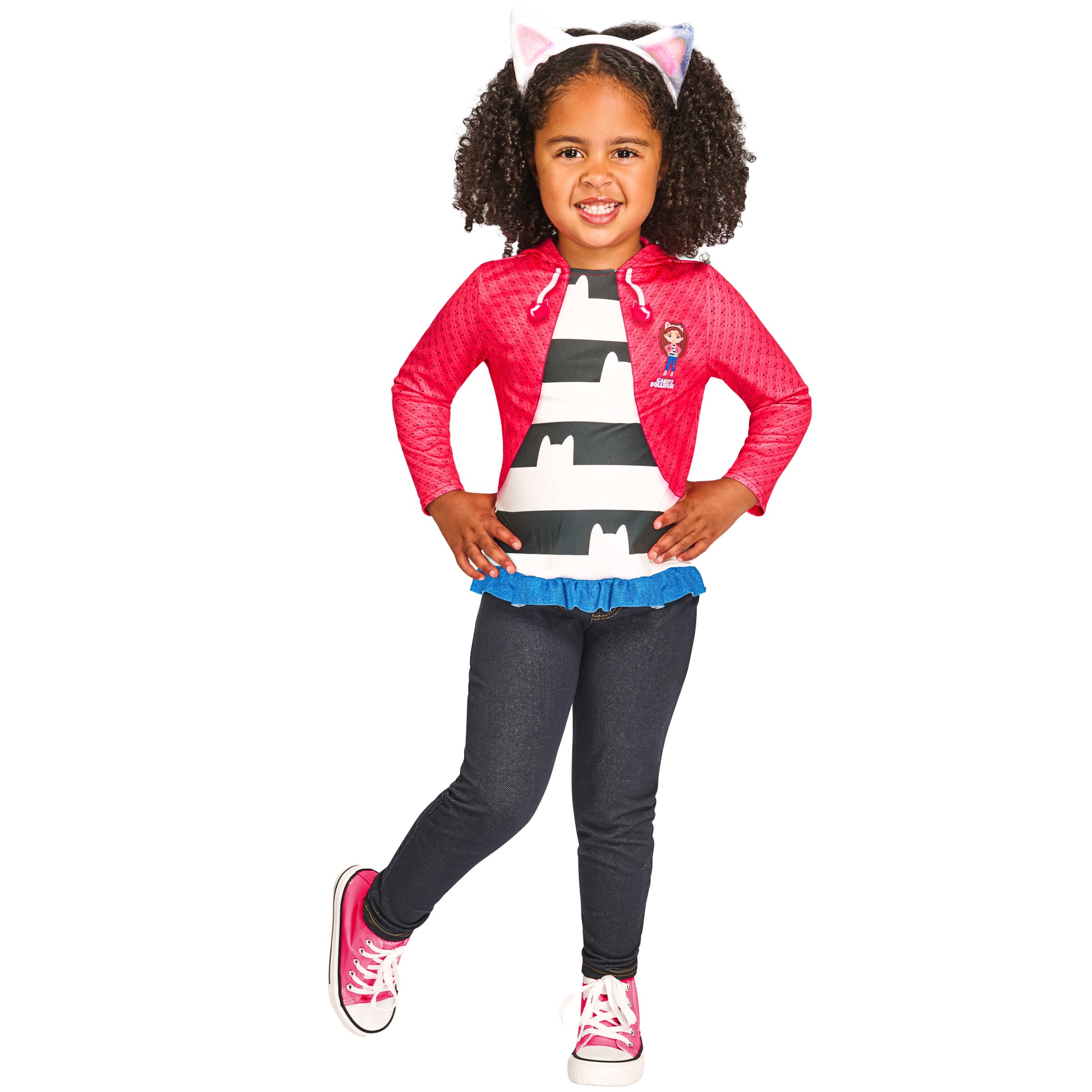 Pink-Black-White - Pack Shot - Gabby´s Dollhouse Girls Costume Set