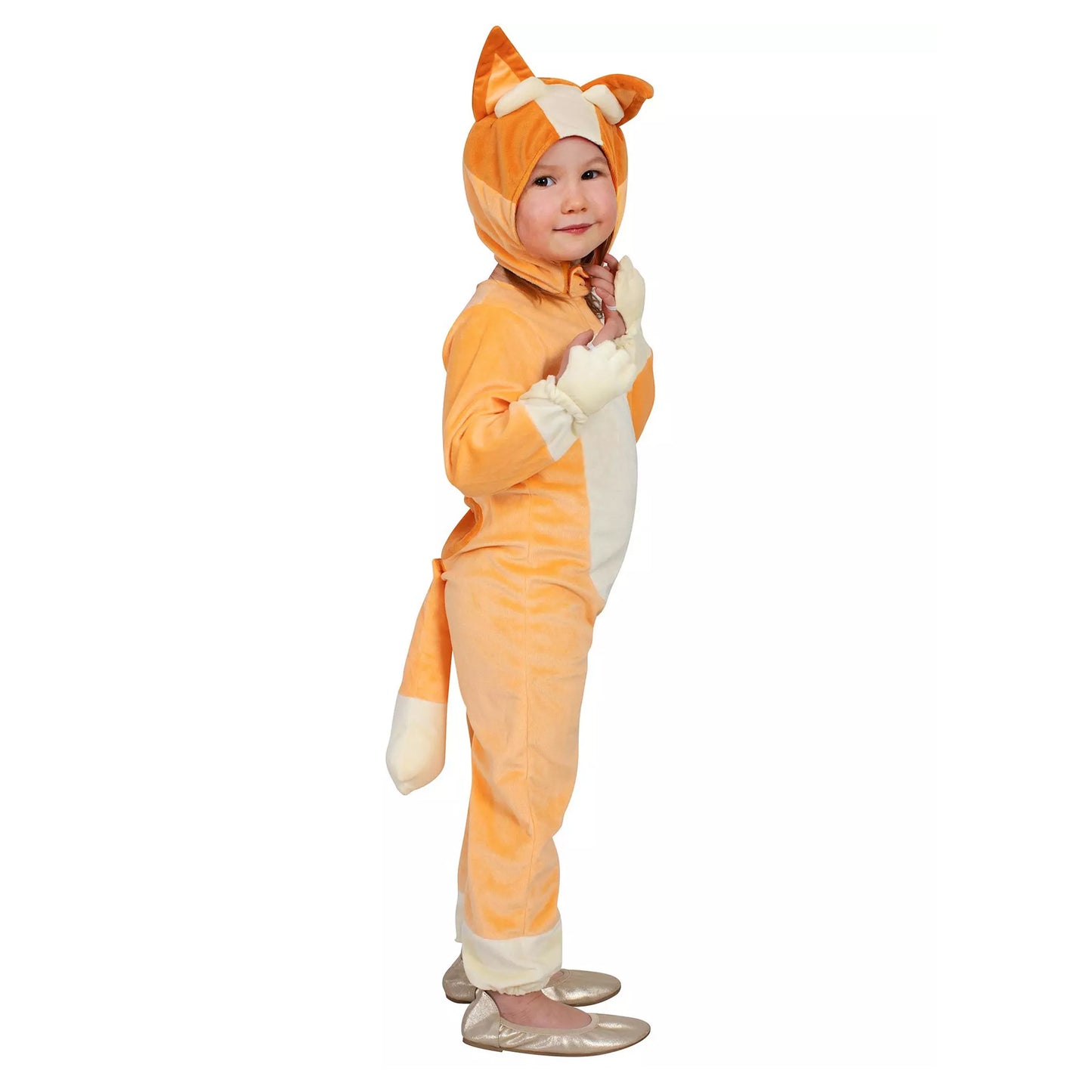 Orange-Beige - Side - Bluey Childrens-Kids Bingo Costume