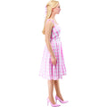 Pink-White - Side - Barbie Womens-Ladies Perfect Day Costume Dress
