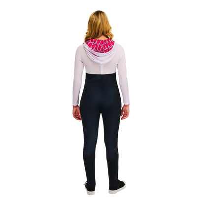 White-Black-Red - Back - Marvel Comics Womens-Ladies Ghost-Spider Costume