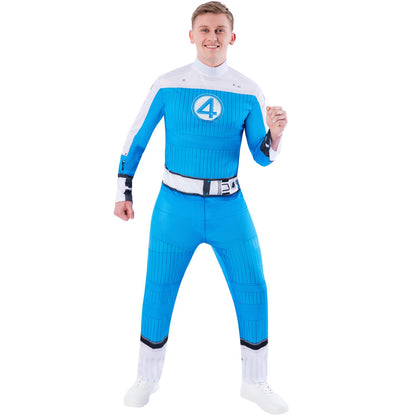 Blue-White - Pack Shot - Fantastic Four Unisex Adult Costume
