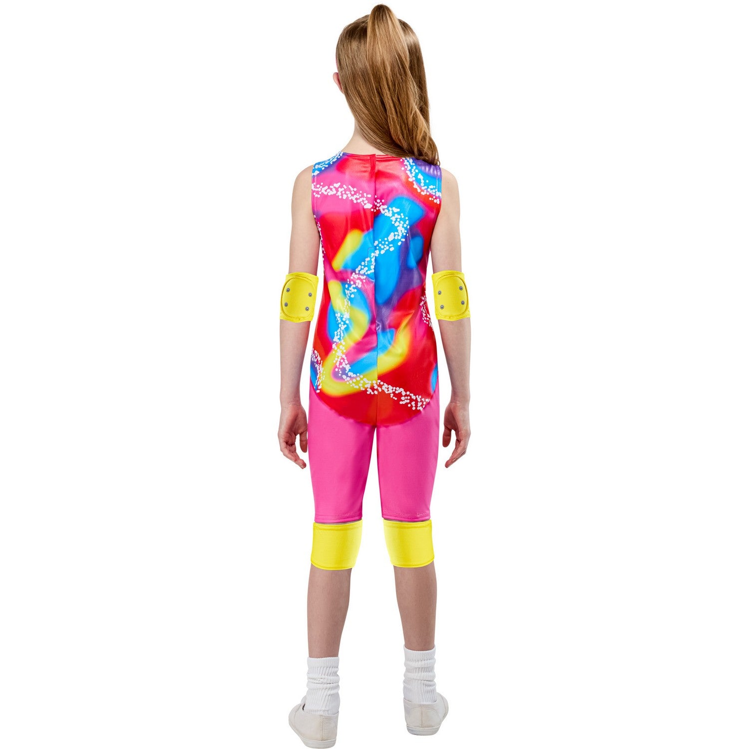 Pink-Multicoloured - Back - Barbie Girls Roller Skate Costume