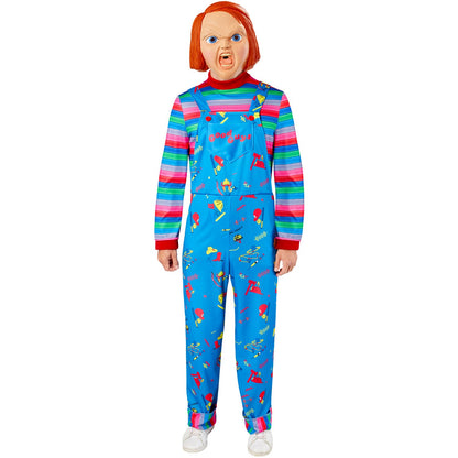 Blue-Multicoloured - Front - Chucky Unisex Adult Deluxe Costume