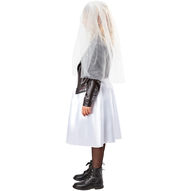 White-Black - Lifestyle - Bride of Chucky Girls Tiffany Costume Set