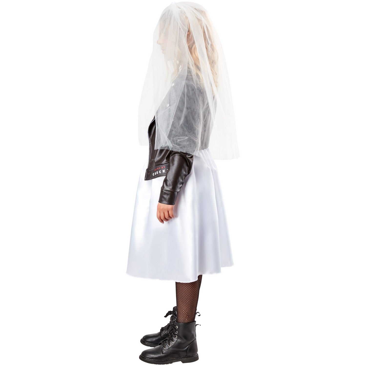 White-Black - Lifestyle - Bride of Chucky Girls Tiffany Costume Set