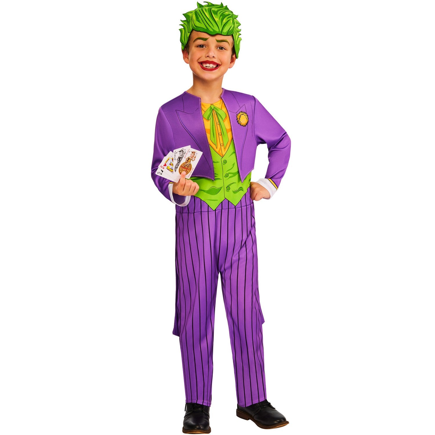 Purple-Green - Pack Shot - The Joker Boys Costume Set