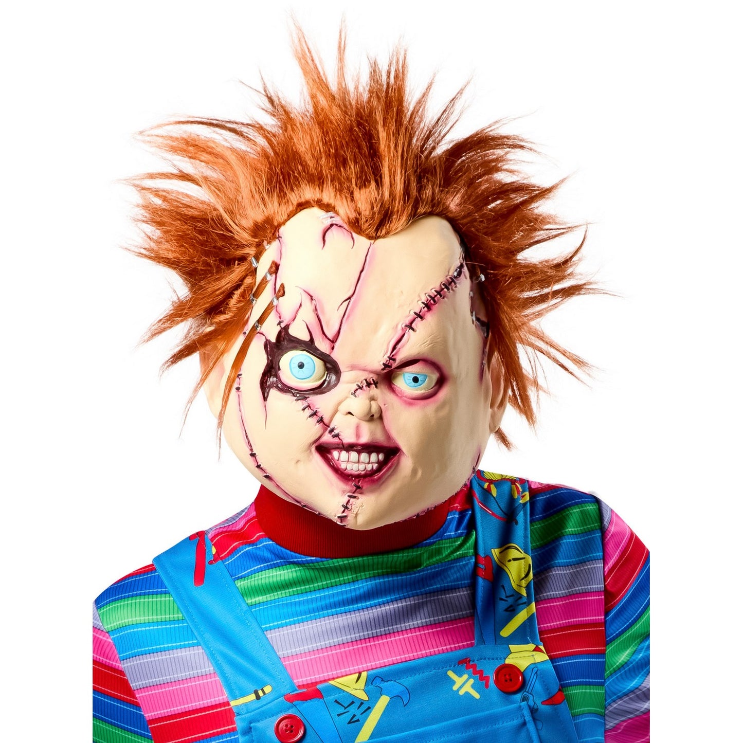 Multicoloured - Pack Shot - Bride of Chucky Unisex Adult Stitched 3-4 Mask