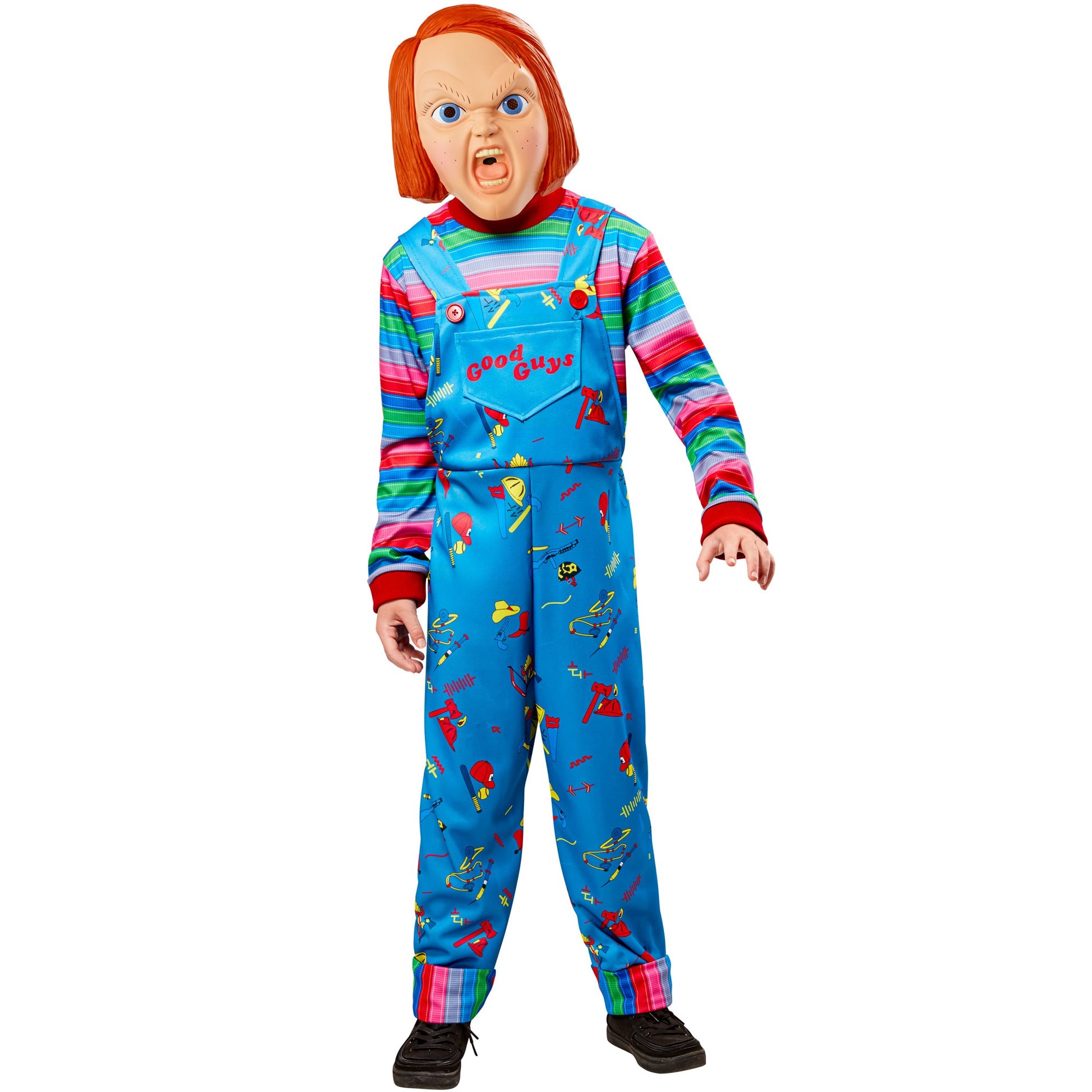 Blue-Red - Front - Childs Play Childrens-Kids Chucky Costume Set