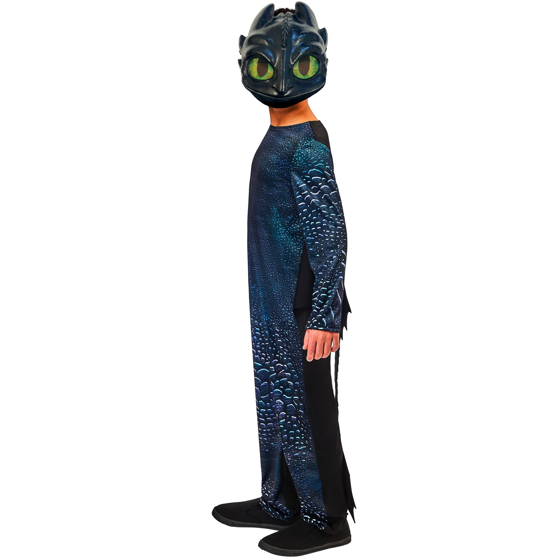 Black - Side - How To Train Your Dragon Childrens-Kids Toothless Costume