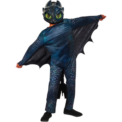 Black - Front - How To Train Your Dragon Childrens-Kids Toothless Costume