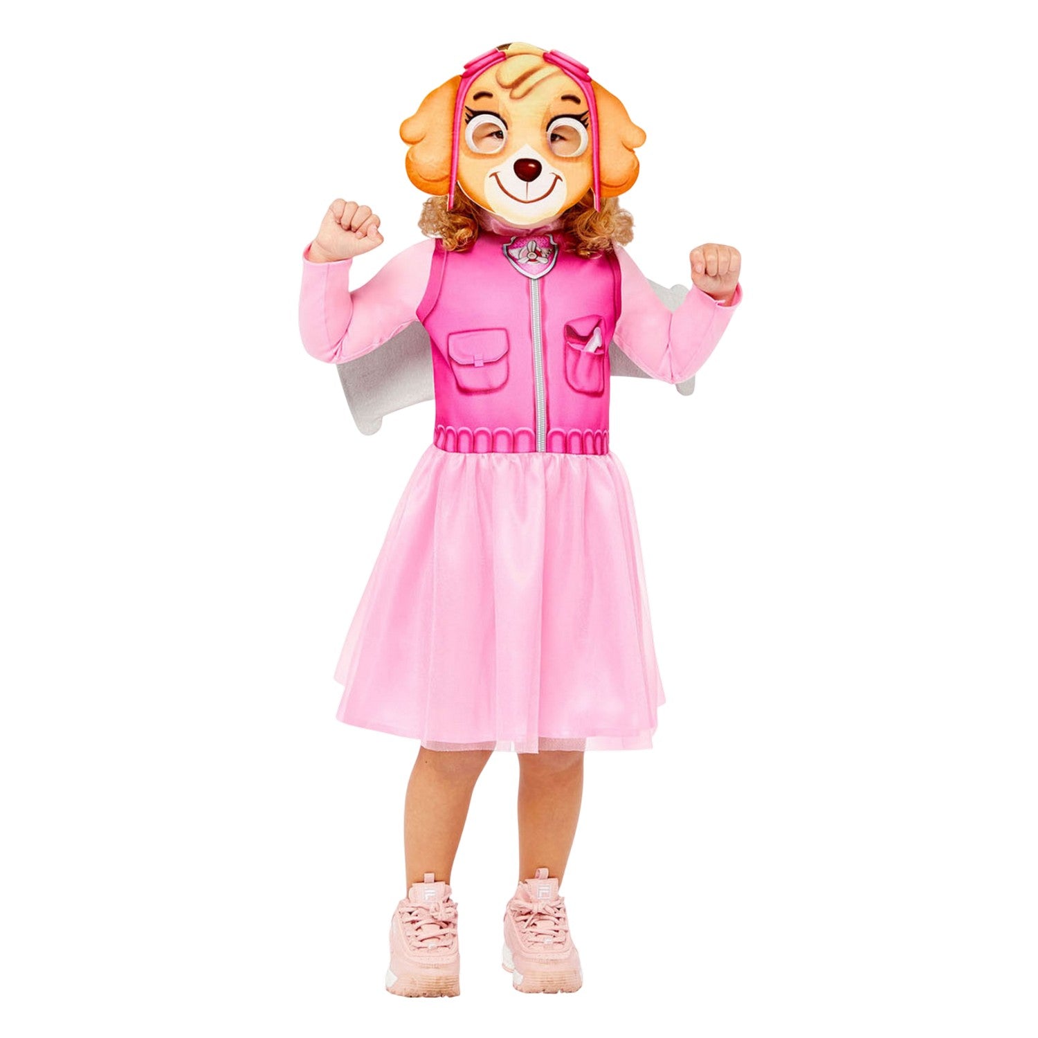 Pink - Front - Paw Patrol Girls Skye Costume
