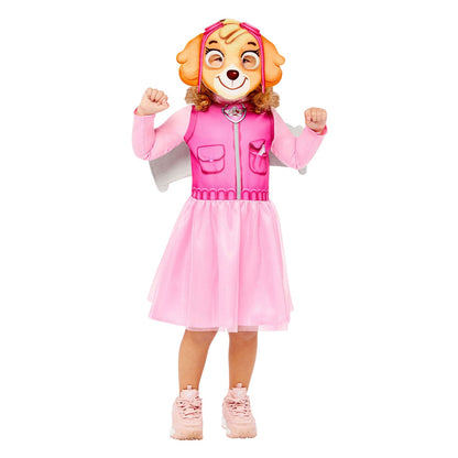 Pink - Front - Paw Patrol Girls Skye Costume