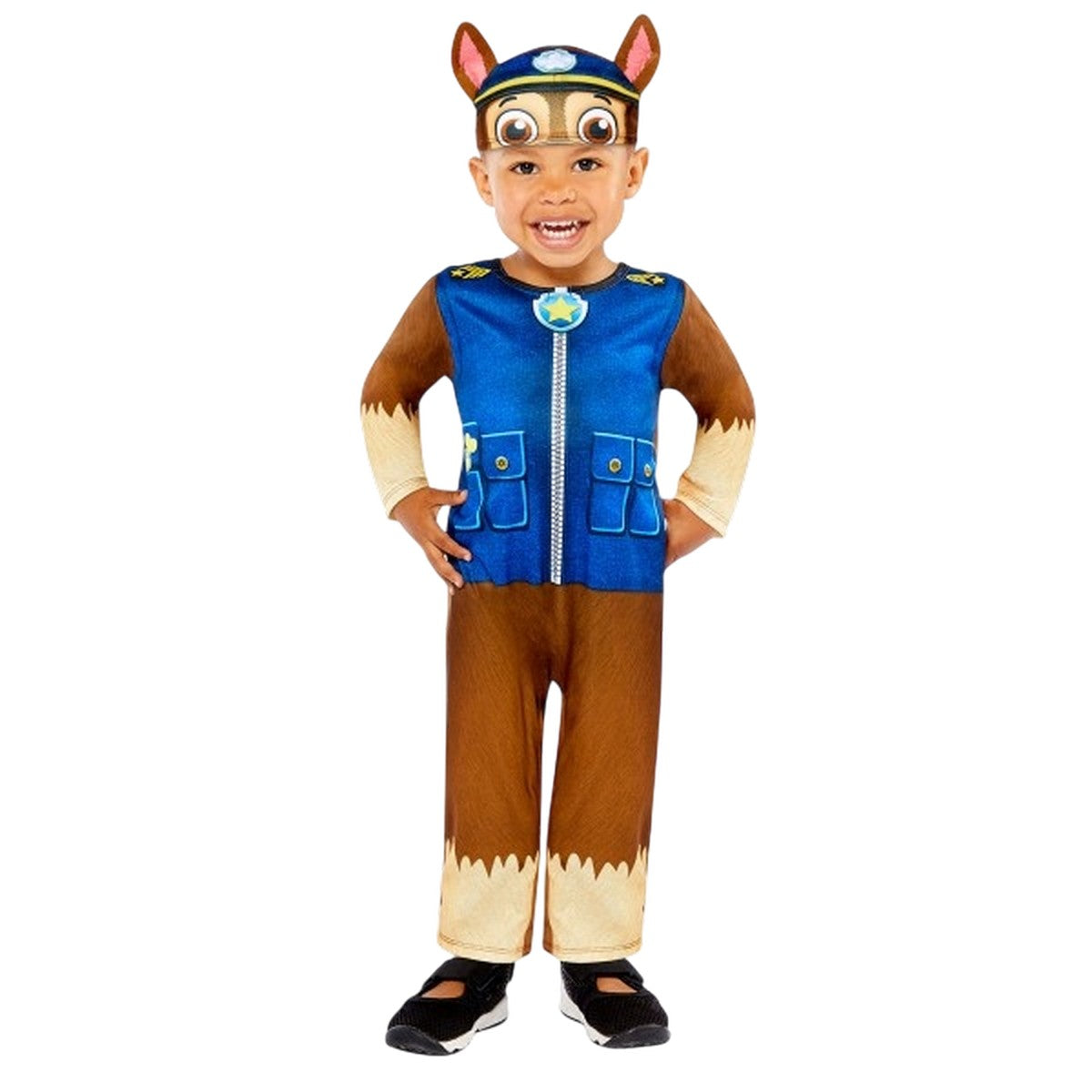 Brown-Blue - Front - Paw Patrol Baby Chase Costume