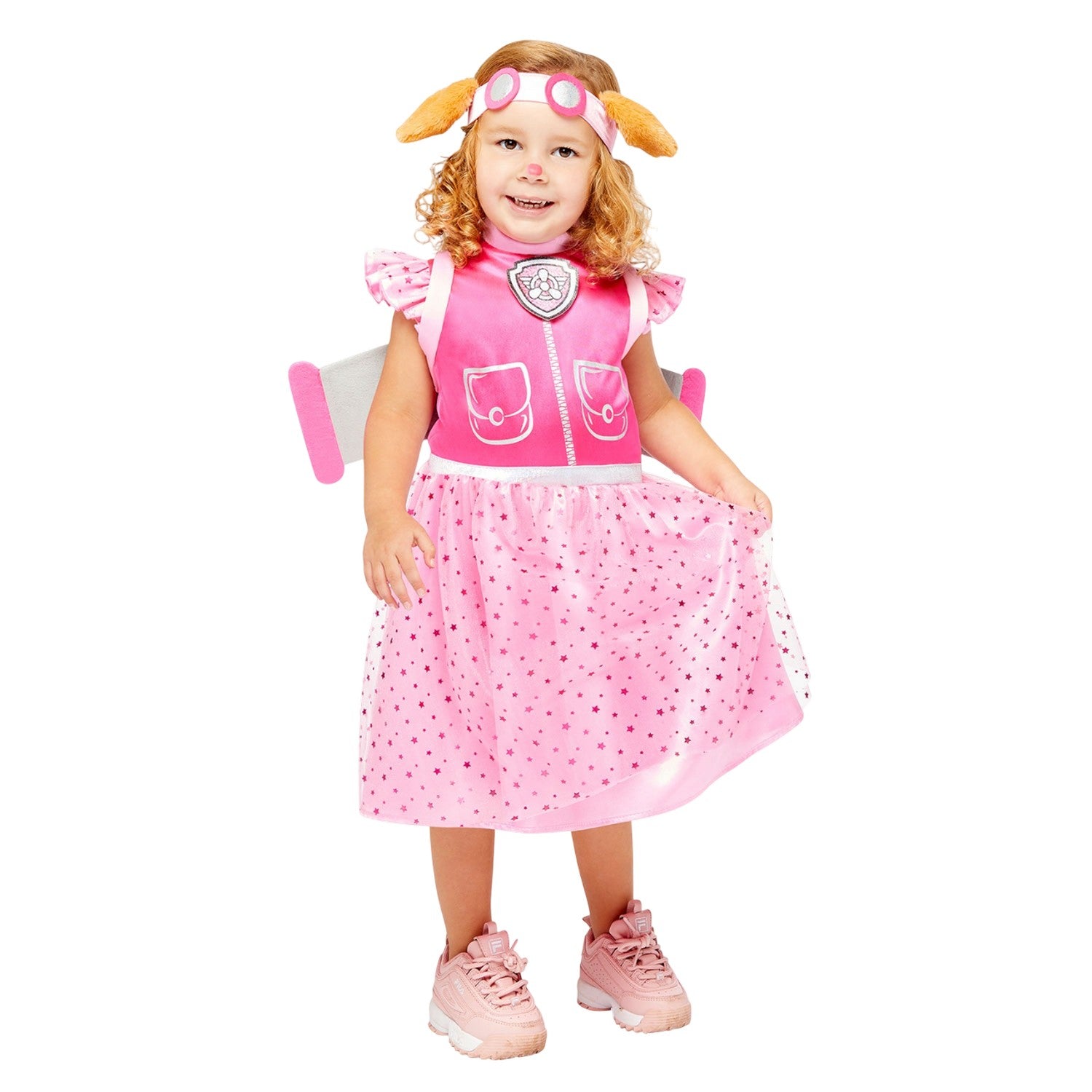 Pink - Front - Paw Patrol Girls Skye Costume