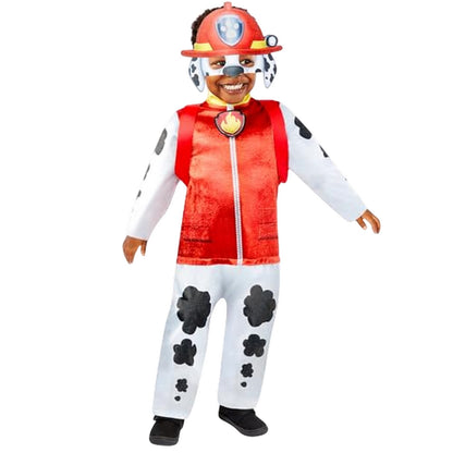 Red-White - Side - Paw Patrol Deluxe Marshall Costume