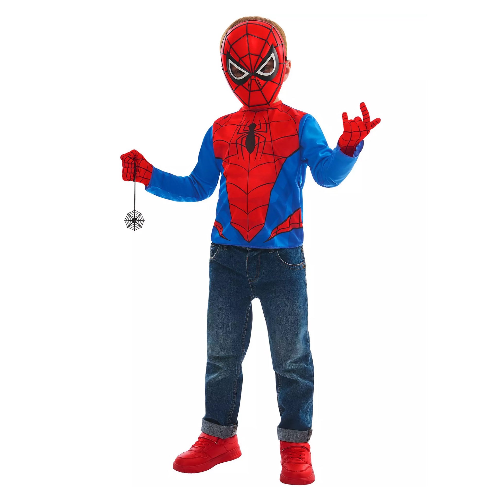 Red-Blue - Front - Spider-Man Childrens-Kids Costume Set