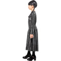 Black - Side - Wednesday Girls Costume Dress