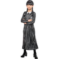 Black - Front - Wednesday Girls Costume Dress