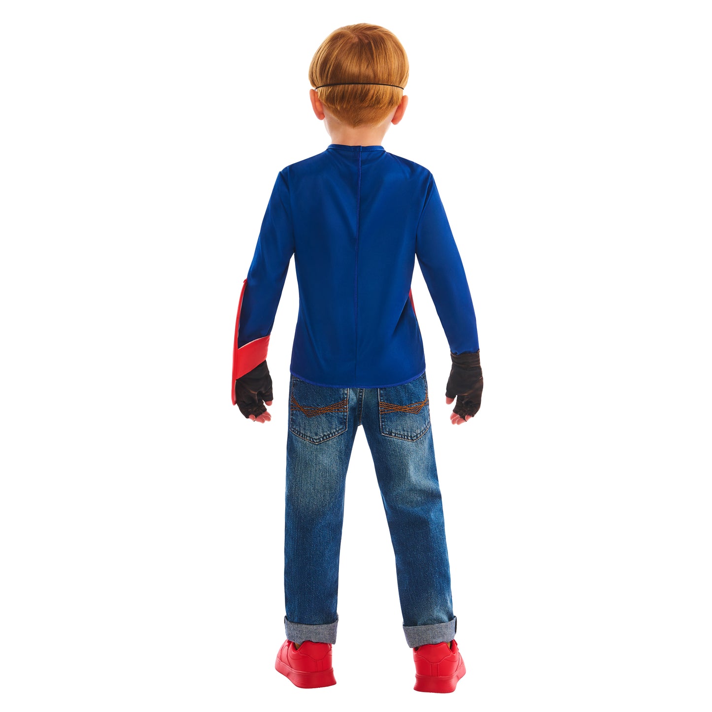 Blue - Back - Captain America Childrens-Kids Costume Set