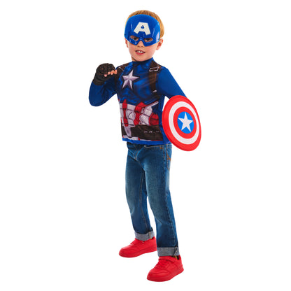 Blue - Lifestyle - Captain America Childrens-Kids Costume Set
