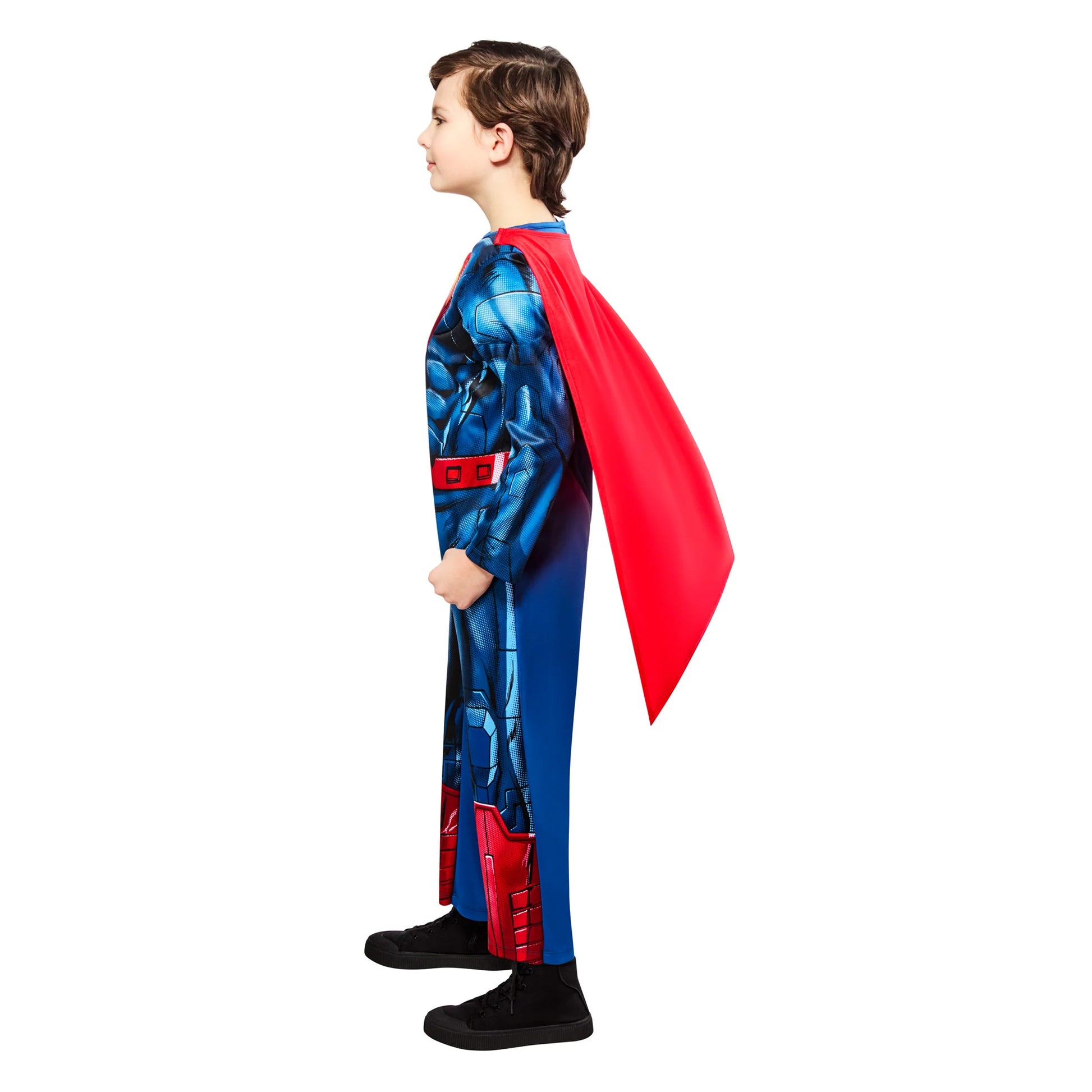 Blue-Red - Side - Superman Boys Costume
