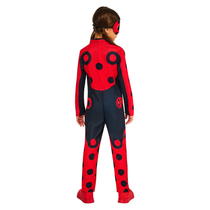 Red - Back - Miraculous Lady Bug Girls Costume Set