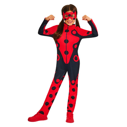 Red - Lifestyle - Miraculous Lady Bug Girls Costume Set