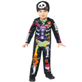 Black-Multicoloured - Side - Paw Patrol Childrens-Kids Skeleton Costume Set