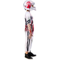 White-Red - Side - Bristol Novelty Boys Zombie Football Player Costume Set