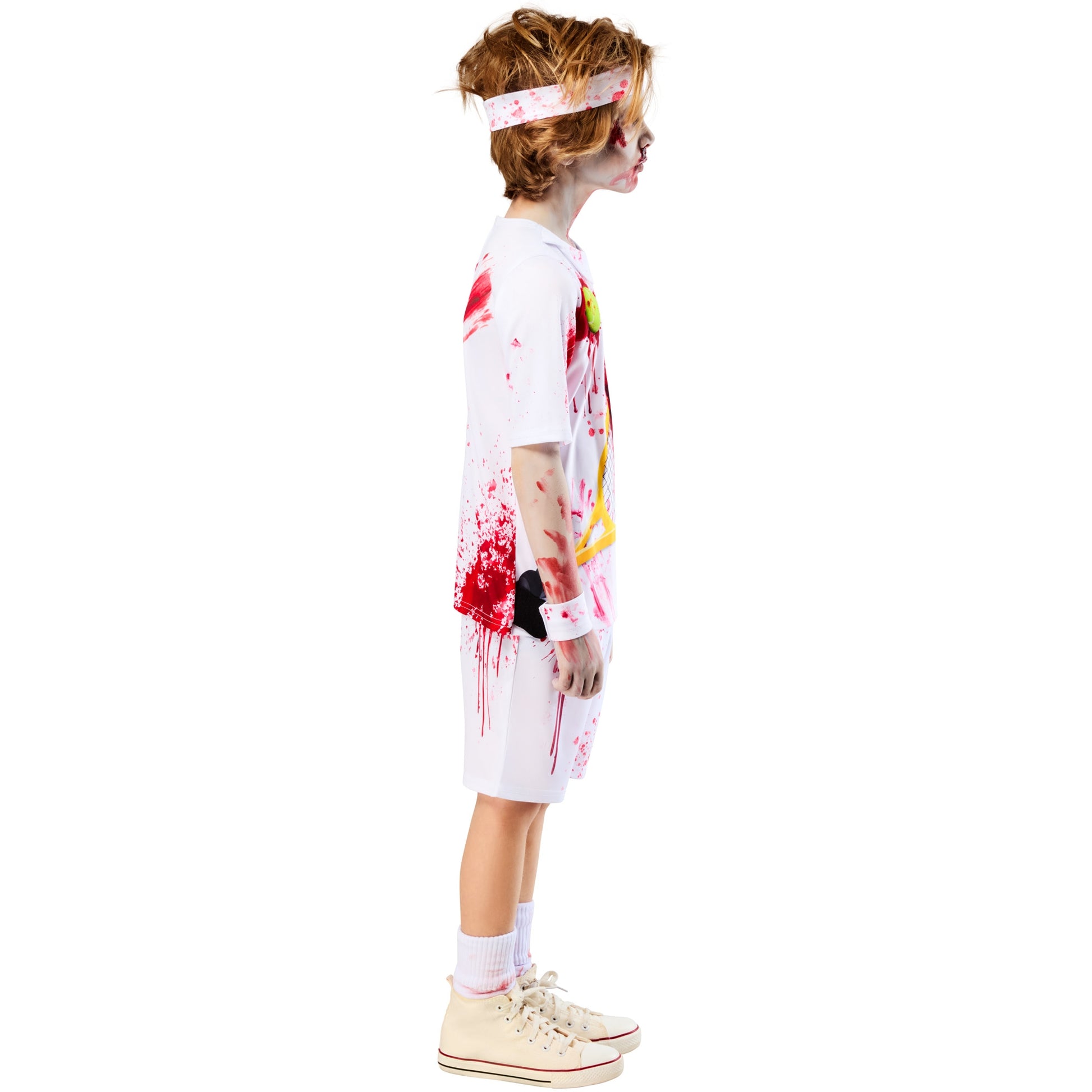 White-Red - Side - Bristol Novelty Boys Rotter Federer Zombie Costume Set